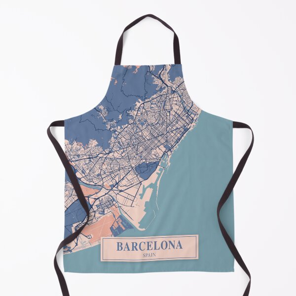 Item preview, Barcelona City Map designed and sold by Peek-Designs.