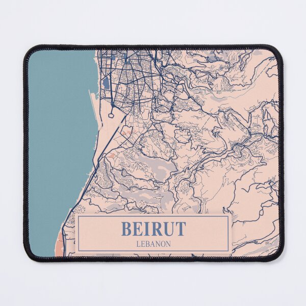 Item preview, Beirut City Map designed and sold by Peek-Designs.
