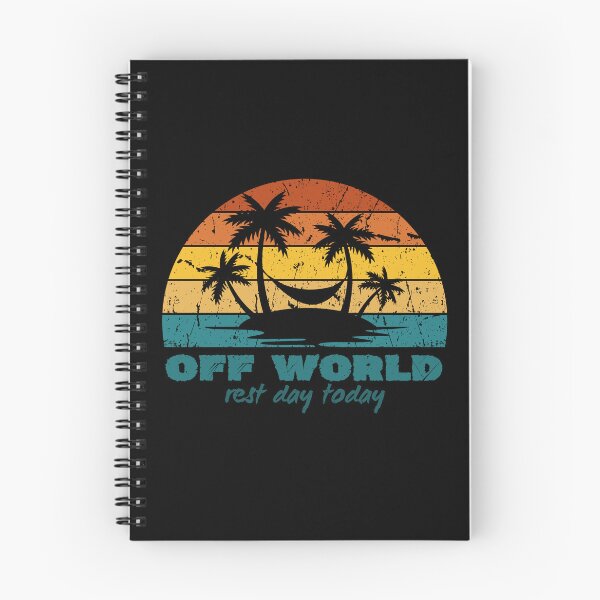 Item preview, Off World Rest Day Today Retro Sunset designed and sold by kapsell.