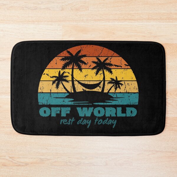 Item preview, Off World Rest Day Today Retro Sunset designed and sold by kapsell.