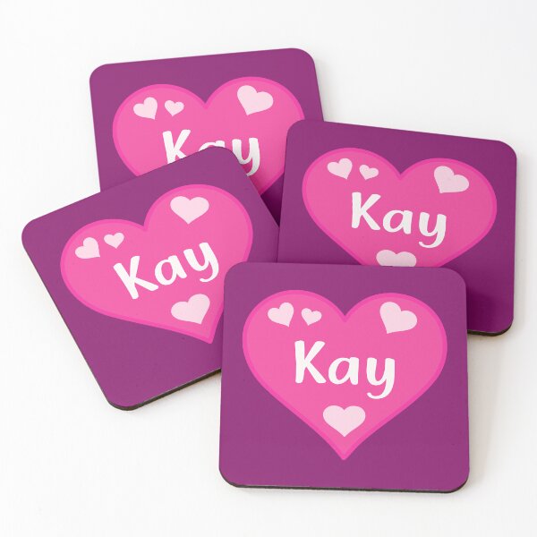 Item preview, Kay Name Pink Heart  designed and sold by Jeallan Designs.