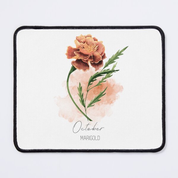 Item preview, Marigold, October birth flower, born in October, Marigold flowers designed and sold by lagunaklein.