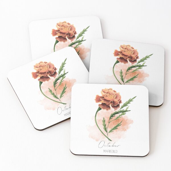 Item preview, Marigold, October birth flower, born in October, Marigold flowers designed and sold by lagunaklein.