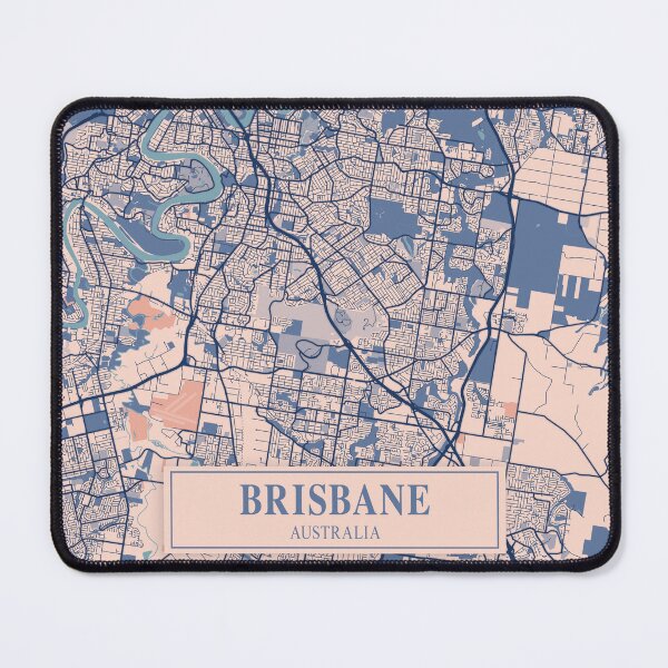 Item preview, Brisbane City Map designed and sold by Peek-Designs.