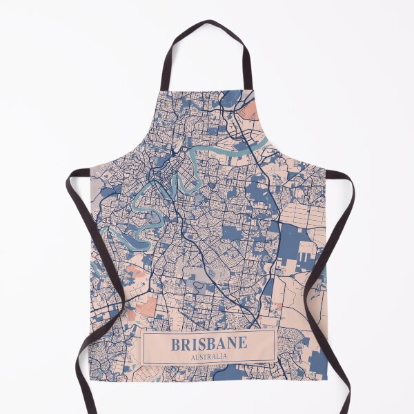 Item preview, Brisbane City Map designed and sold by Peek-Designs.