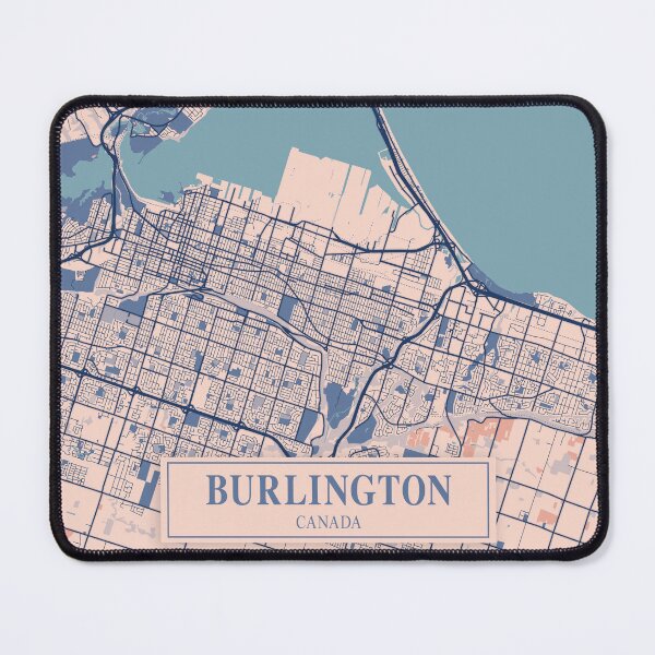 Item preview, Burlington City Map designed and sold by Peek-Designs.