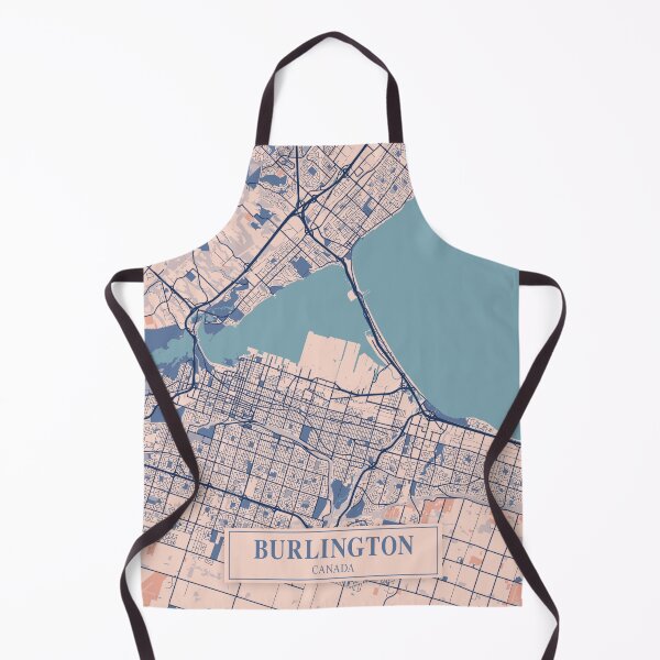Item preview, Burlington City Map designed and sold by Peek-Designs.