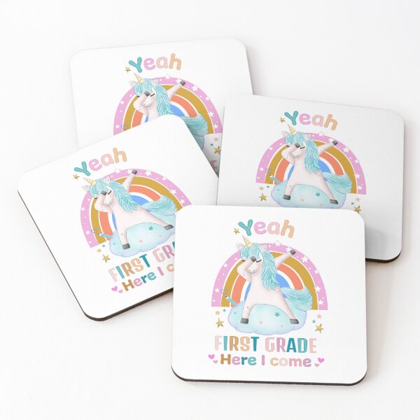 Item preview, School enrollment beginning of school unicorn schoolchild 2024 first grade school designed and sold by Sandra Brezina.
