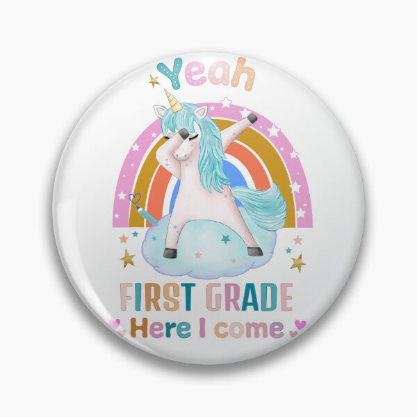 Item preview, School enrollment beginning of school unicorn schoolchild 2024 first grade school designed and sold by Sandra Brezina.