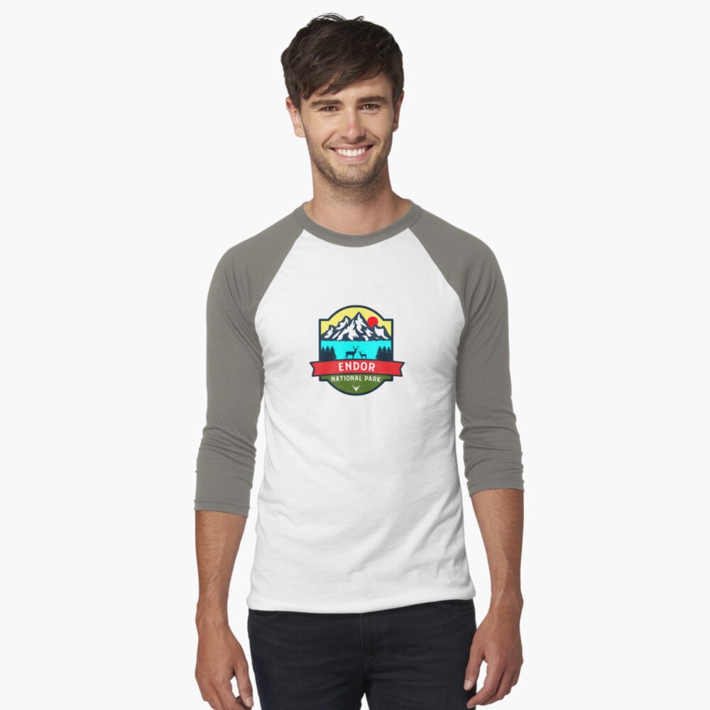 Vista previa del artículo con la obra «Camiseta ¾ estilo béisbol», diseñado y vendido por Nature-Book.