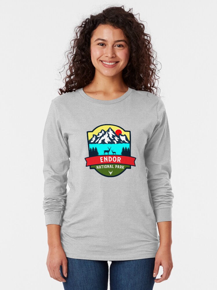 Imagen 2 de 5, Camiseta de manga larga con la obra Parque Nacional Endor, diseñada y vendida por Nature-Book.