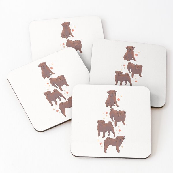 Item preview, Brown pug dog  designed and sold by Artofmayara.