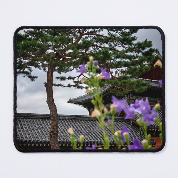Item preview, Korean Palace Serenity: Trees and Purple Blooms designed and sold by ShiroiYozora.