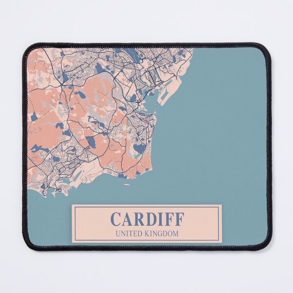 Item preview, Cardiff City Map designed and sold by Peek-Designs.