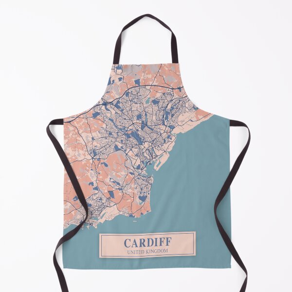 Item preview, Cardiff City Map designed and sold by Peek-Designs.
