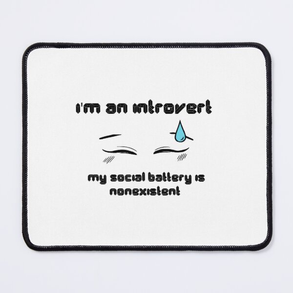 Item preview, Introvert Art in white designed and sold by FallAngelCrafts.