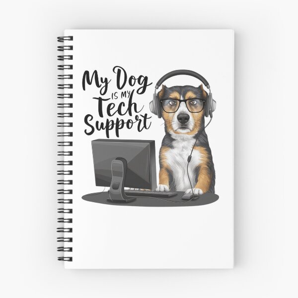 Item preview, Funny Dog Tech Support for Pet Loving Nerds designed and sold by BunBuntheDog-.