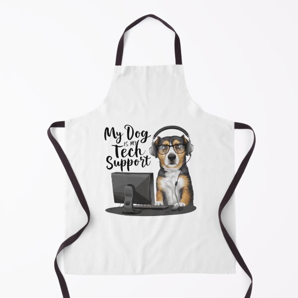 Item preview, Funny Dog Tech Support for Pet Loving Nerds designed and sold by BunBuntheDog-.