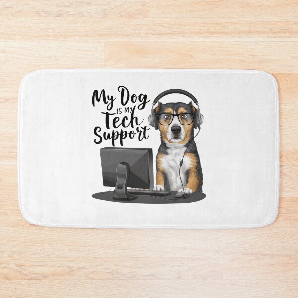 Item preview, Funny Dog Tech Support for Pet Loving Nerds designed and sold by BunBuntheDog-.