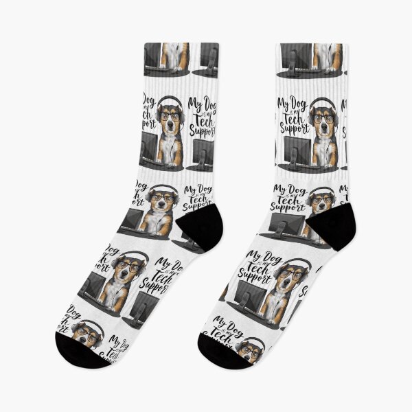 Item preview, Funny Dog Tech Support for Pet Loving Nerds designed and sold by BunBuntheDog-.