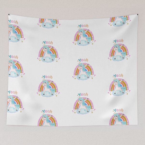 Item preview, Unicorn Rainbow Cloud Dancing with Glitter designed and sold by Sandra Brezina.