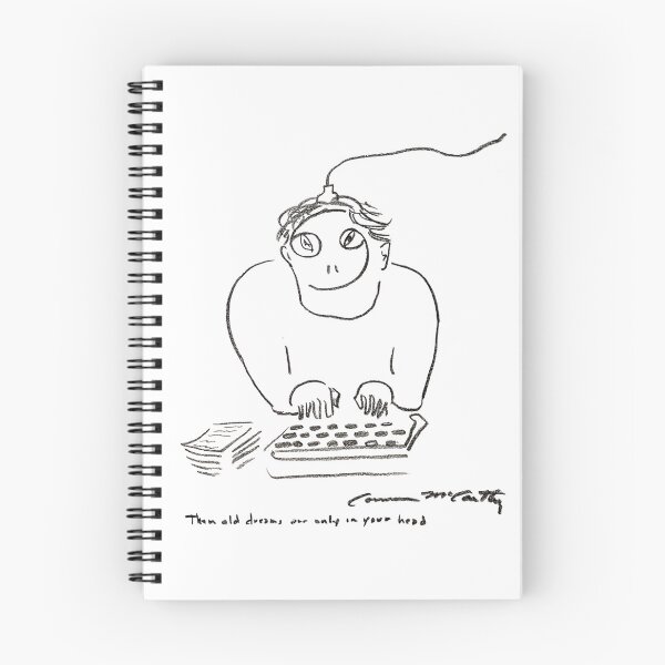 Item preview, Cormac McCarthy Self Portrait T shirt (white) designed and sold by LexiconQuotes.