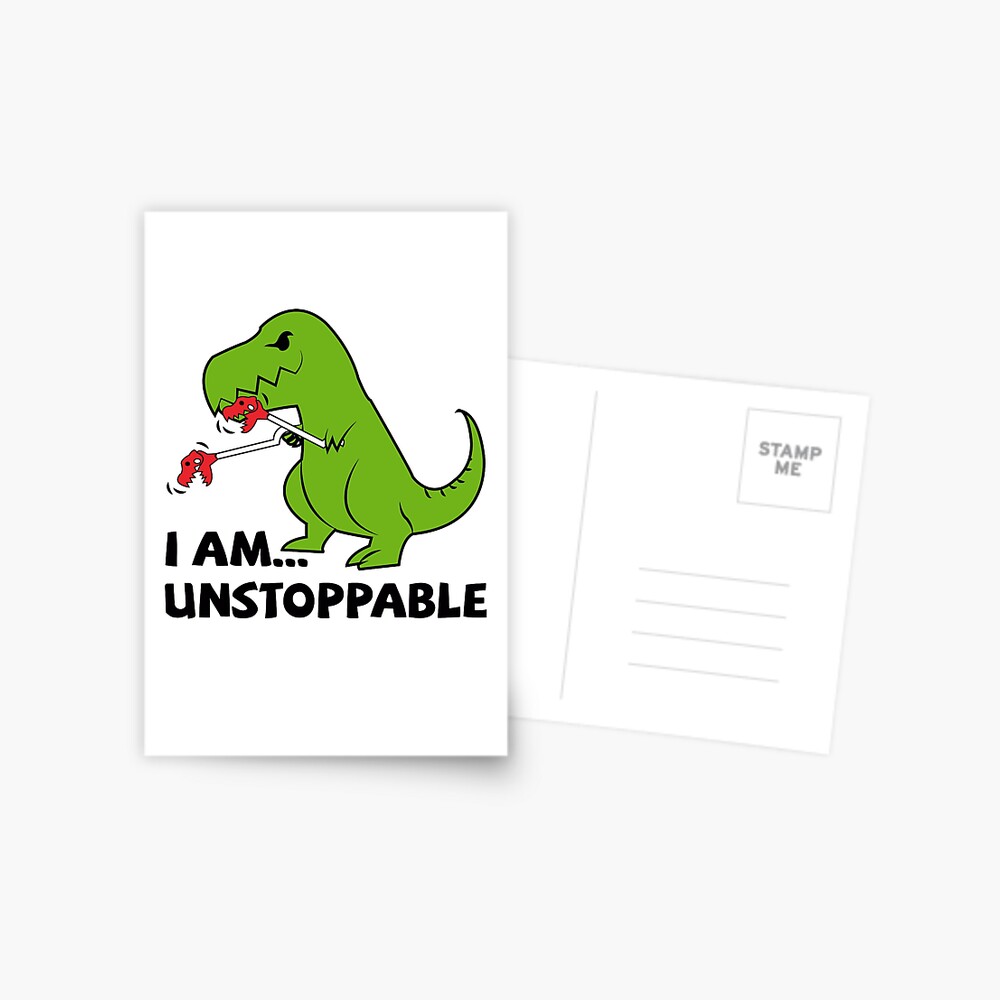 Postal « ¡amigos o familiares que aman a los dinosaurios o chistes  divertidos! » de k3rstman1 | Redbubble