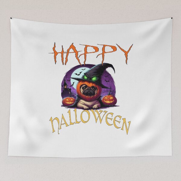 Item preview, GIFT HUMOR DOG PUG PUG HALLOWEEN designed and sold by HDS83720.