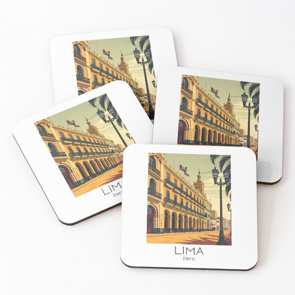 Item preview, A Vintage Travel Illustration of Lima - Peru  designed and sold by GoodOldVintage.