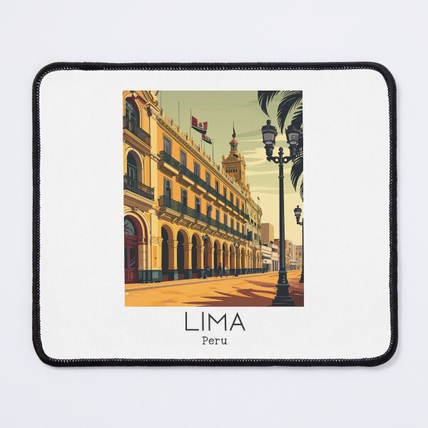Item preview, A Vintage Travel Illustration of Lima - Peru  designed and sold by GoodOldVintage.