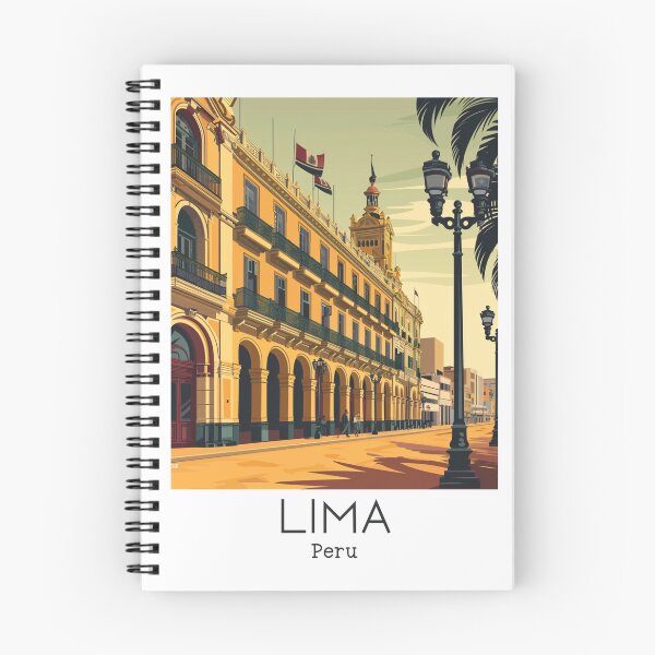 Item preview, A Vintage Travel Illustration of Lima - Peru  designed and sold by GoodOldVintage.
