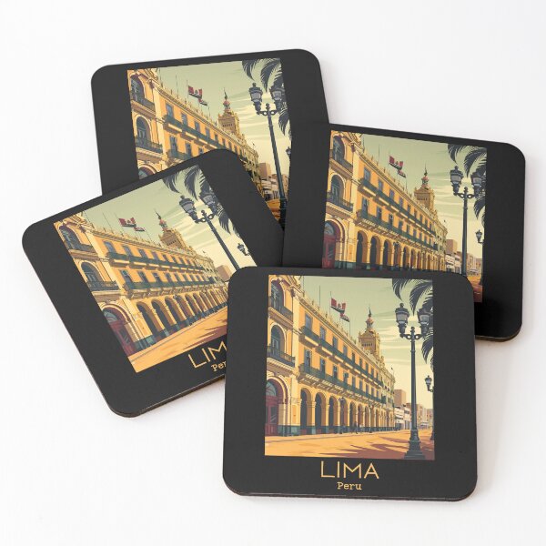 Item preview, A Vintage Travel Illustration of Lima - Peru  designed and sold by GoodOldVintage.