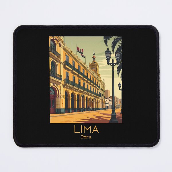 Item preview, A Vintage Travel Illustration of Lima - Peru  designed and sold by GoodOldVintage.