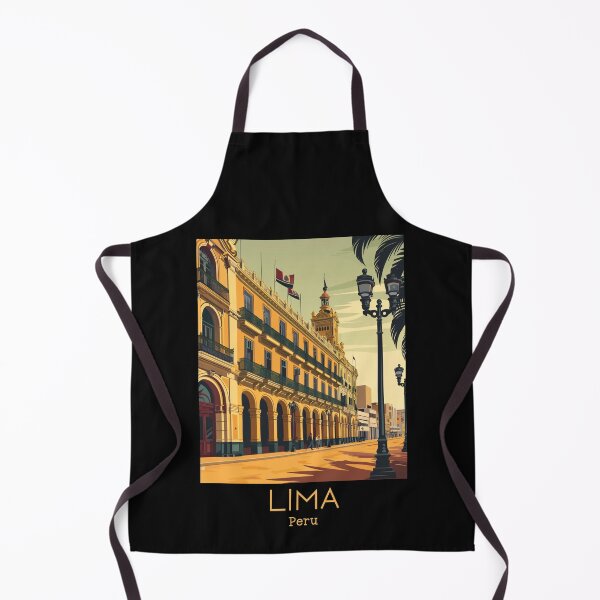 Item preview, A Vintage Travel Illustration of Lima - Peru  designed and sold by GoodOldVintage.