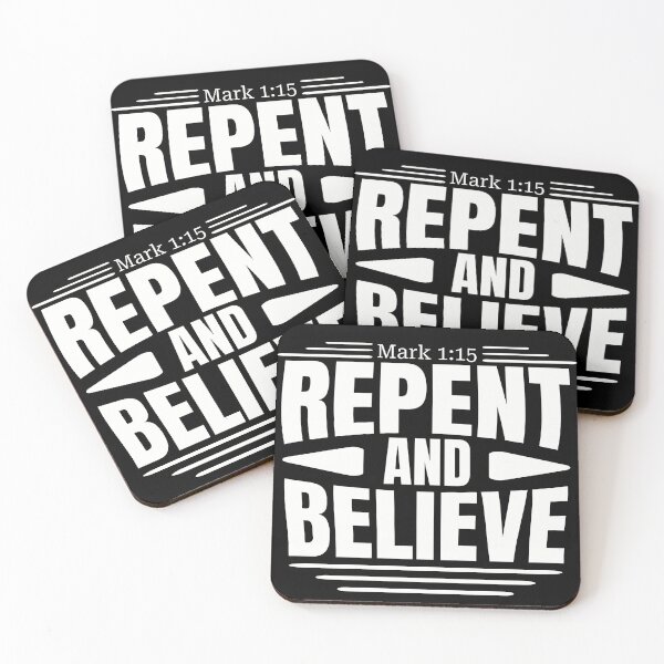 Item preview, Mark 1:15 Design: Repent and Believe" designed and sold by Inspirahawke.
