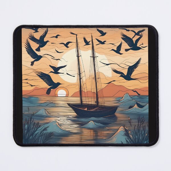 Item preview, Evening on a sailboat designed and sold by Pandanime.