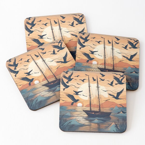 Item preview, Evening on a sailboat designed and sold by Pandanime.