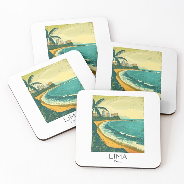 Item preview, A Vintage Travel Illustration of Lima - Peru  designed and sold by GoodOldVintage.