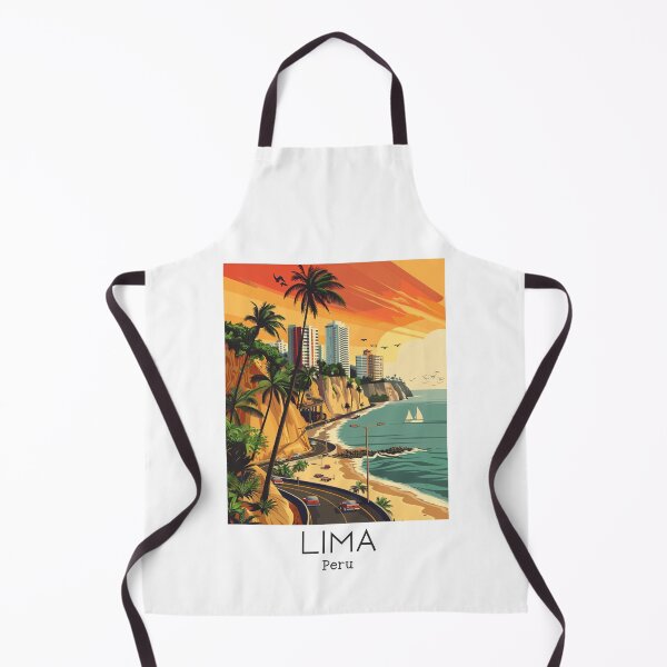 Item preview, A Vintage Travel Illustration of Lima - Peru  designed and sold by GoodOldVintage.