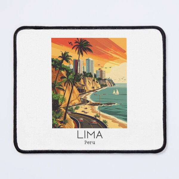 Item preview, A Vintage Travel Illustration of Lima - Peru  designed and sold by GoodOldVintage.
