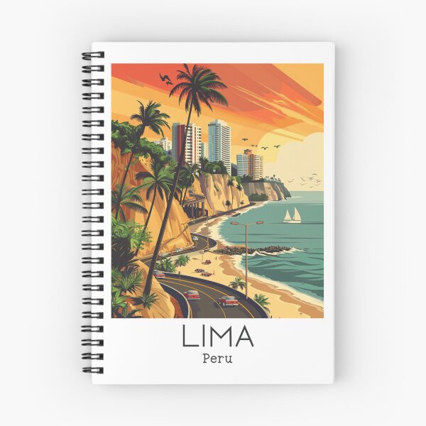 Item preview, A Vintage Travel Illustration of Lima - Peru  designed and sold by GoodOldVintage.