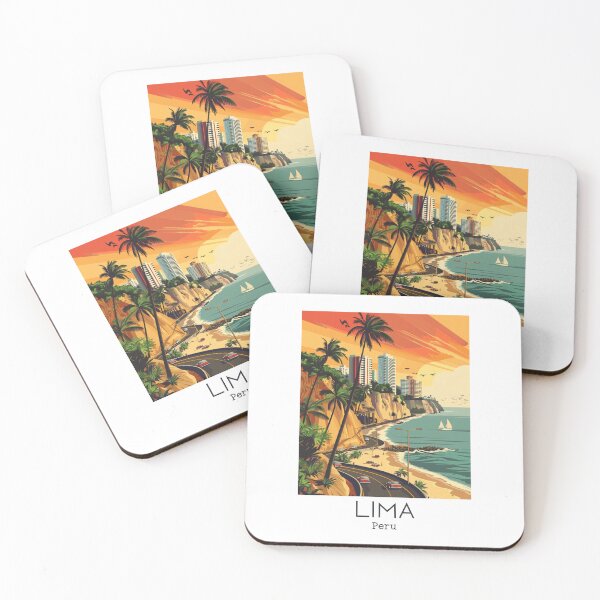Item preview, A Vintage Travel Illustration of Lima - Peru  designed and sold by GoodOldVintage.