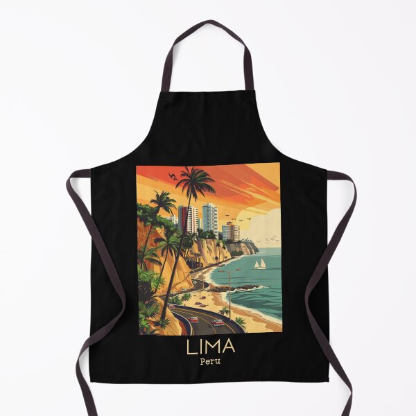 Item preview, A Vintage Travel Illustration of Lima - Peru  designed and sold by GoodOldVintage.