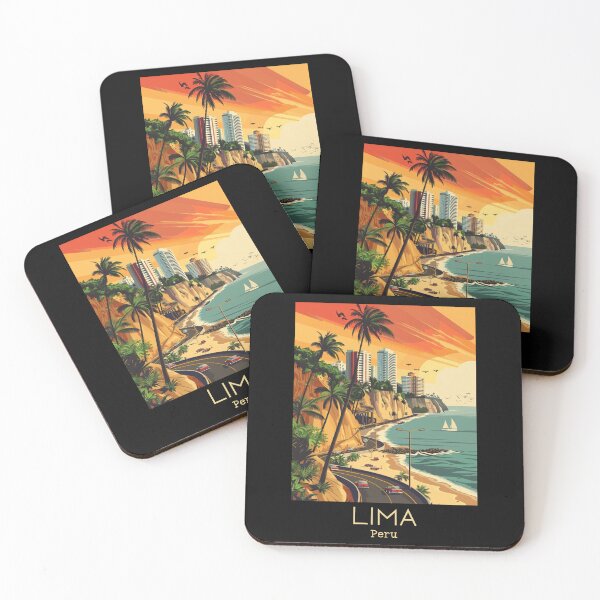 Item preview, A Vintage Travel Illustration of Lima - Peru  designed and sold by GoodOldVintage.