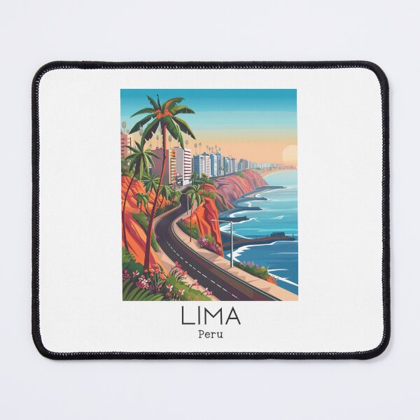 Item preview, A Vintage Travel Illustration of Lima - Peru  designed and sold by GoodOldVintage.