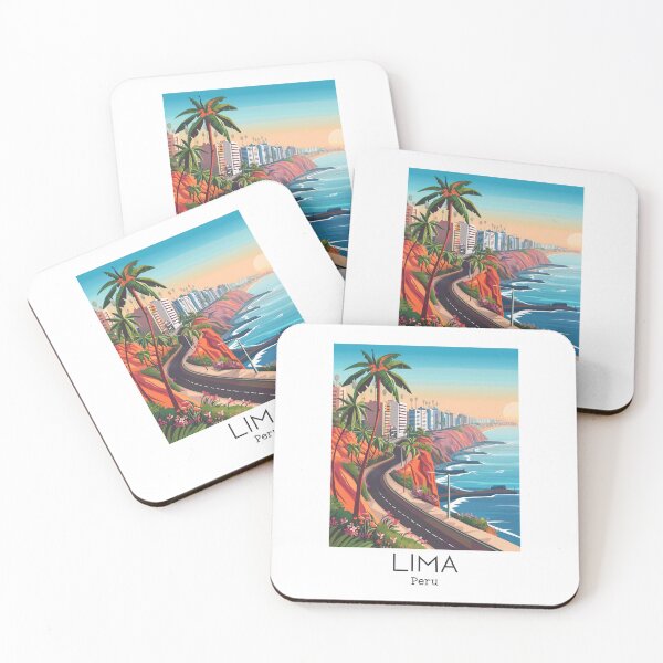 Item preview, A Vintage Travel Illustration of Lima - Peru  designed and sold by GoodOldVintage.