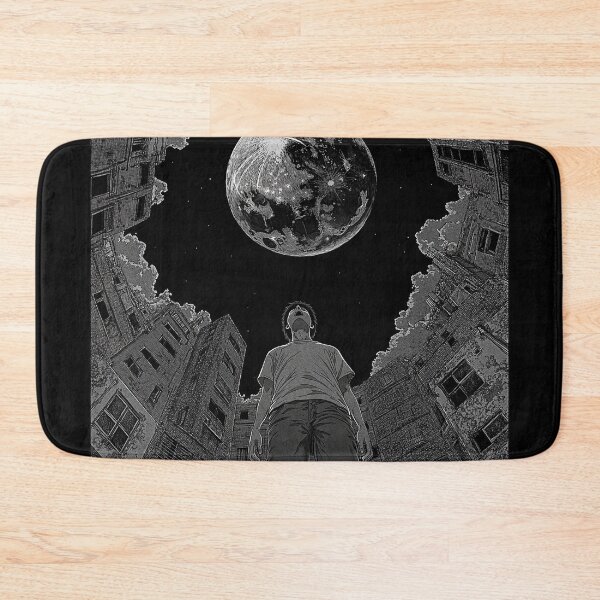 Item preview, Lunar Longing – black and white melancholic manga anime boy designed and sold by ForsakenFrames.