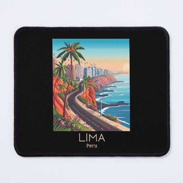 Item preview, A Vintage Travel Illustration of Lima - Peru  designed and sold by GoodOldVintage.