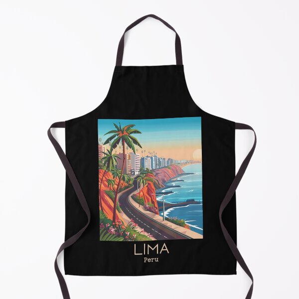 Item preview, A Vintage Travel Illustration of Lima - Peru  designed and sold by GoodOldVintage.