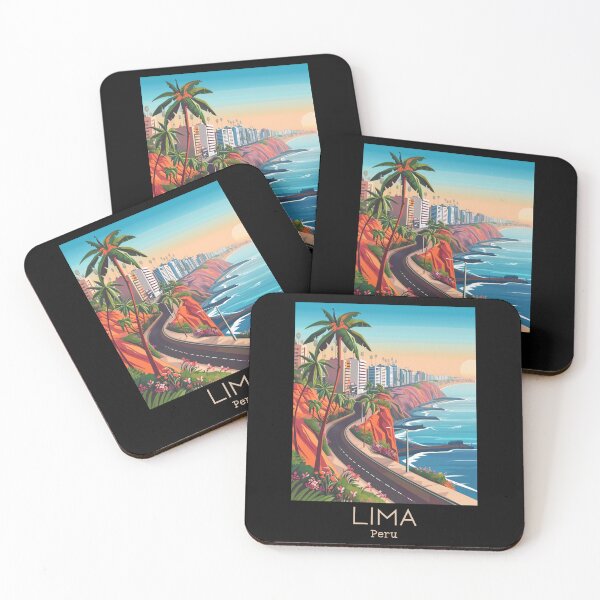 Item preview, A Vintage Travel Illustration of Lima - Peru  designed and sold by GoodOldVintage.